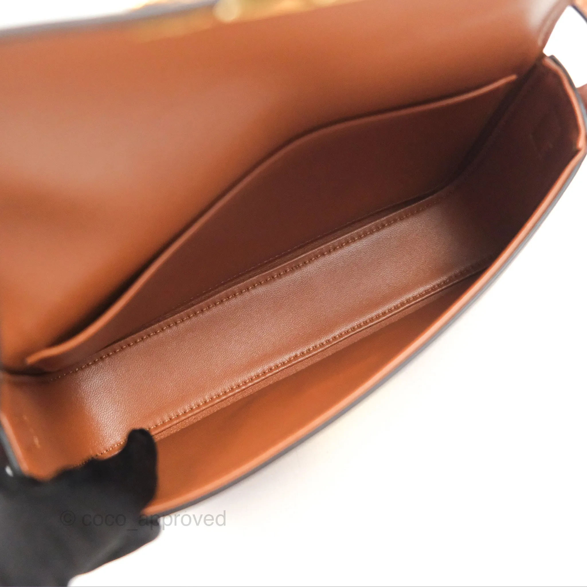 Celine Triomphe Shoulder Bag Tan Calfskin