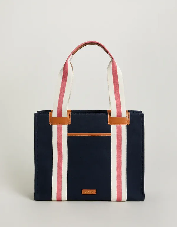 Charlie Tote in Navy Spartina