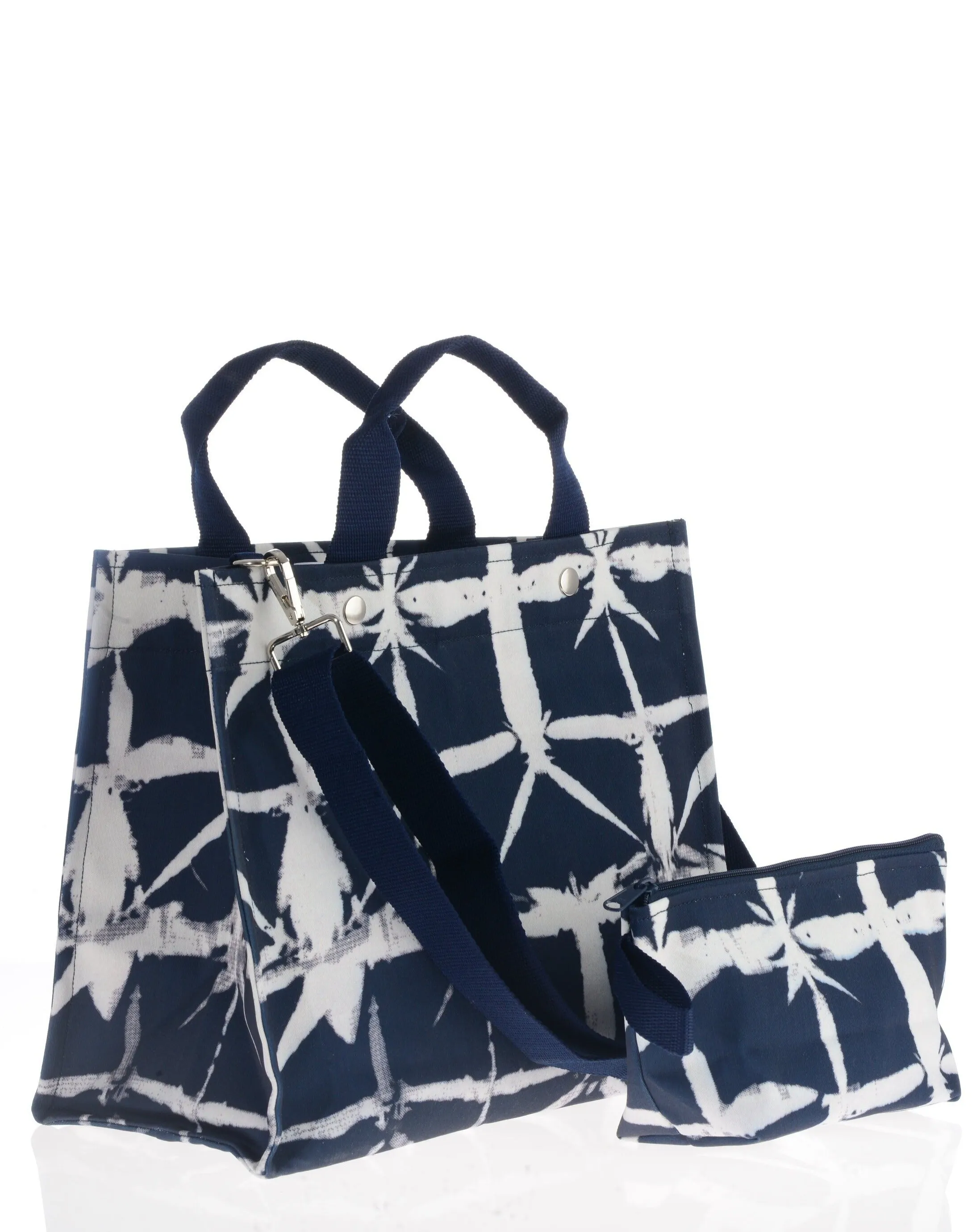 City Tote / Navy Brushstroke