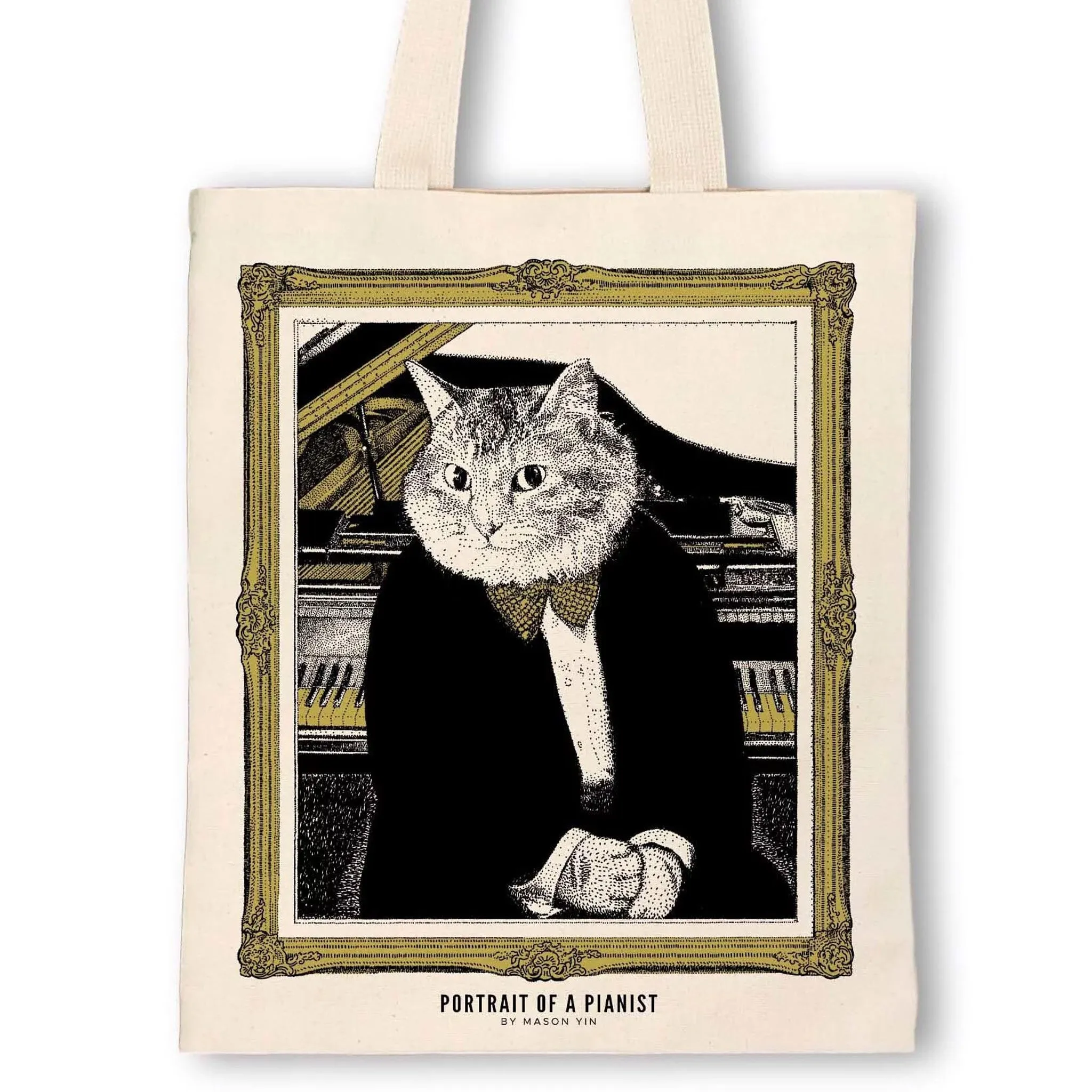 Classicat Tote Bag, Grand Piano