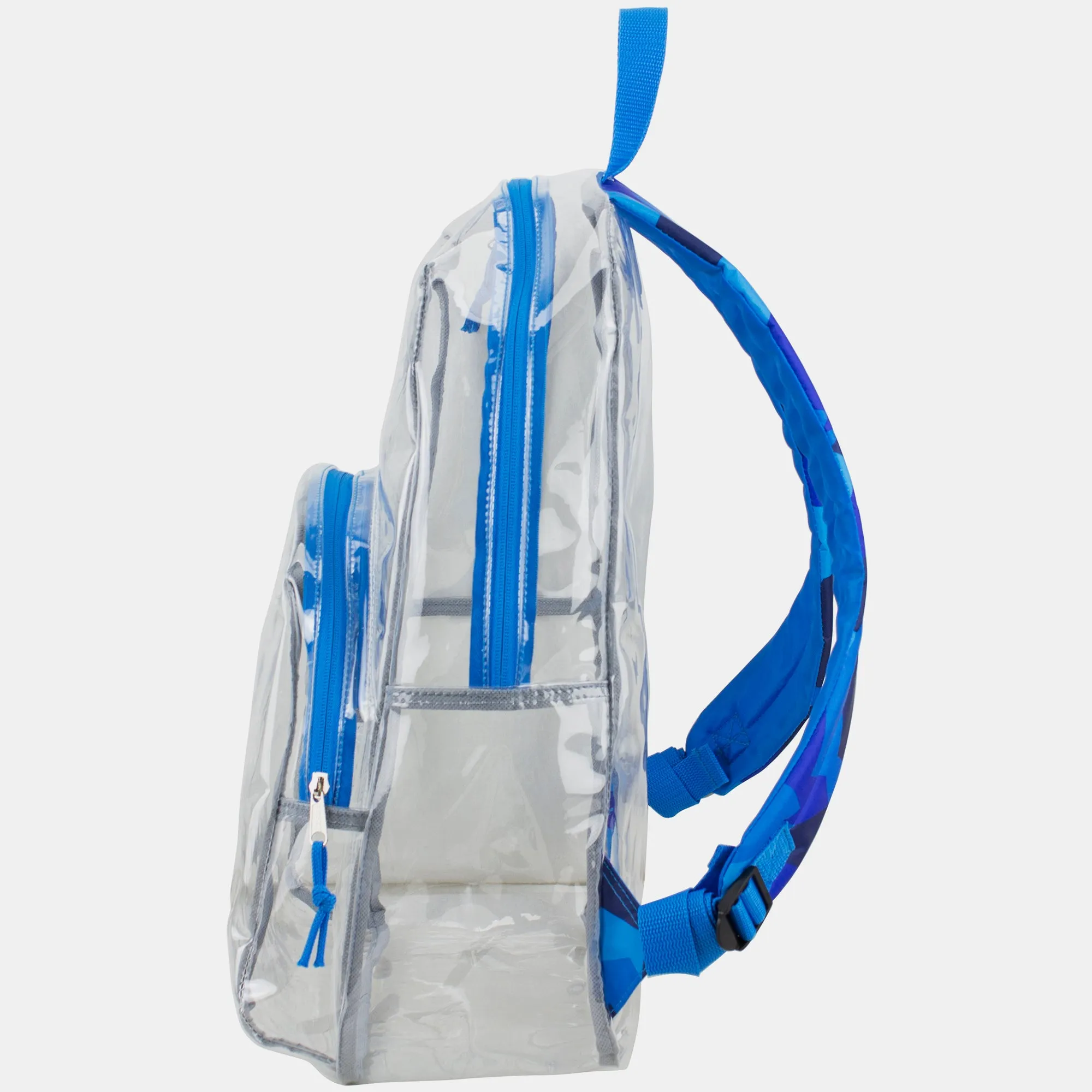 Clear Backpack with Printed Straps