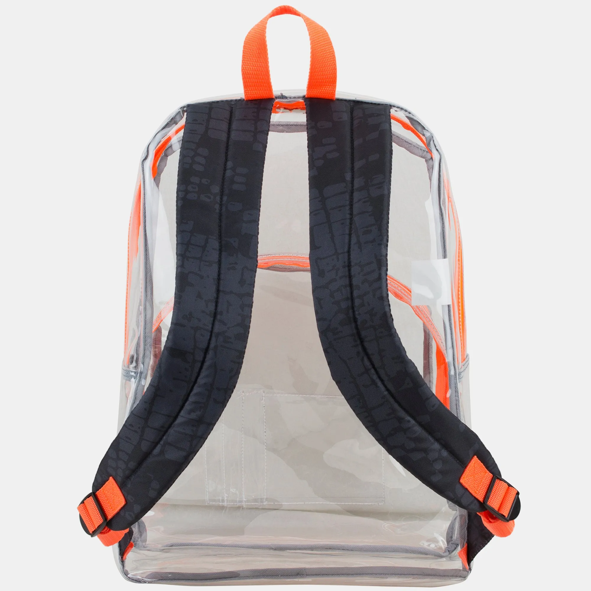 Clear Backpack with Printed Straps