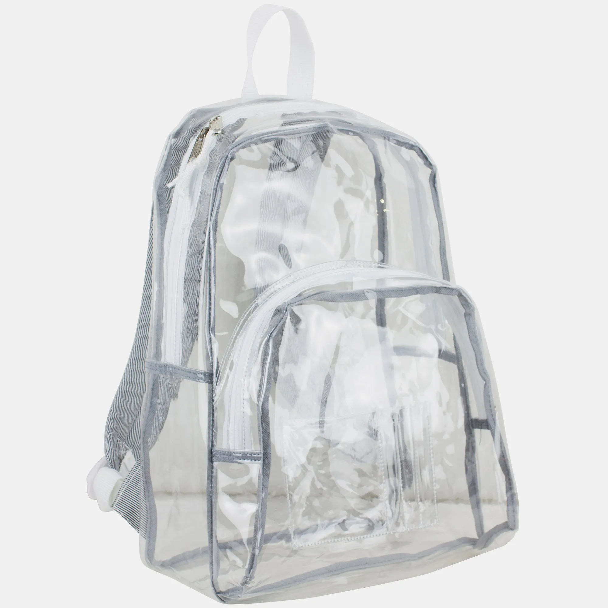 Clear Backpack with Printed Straps