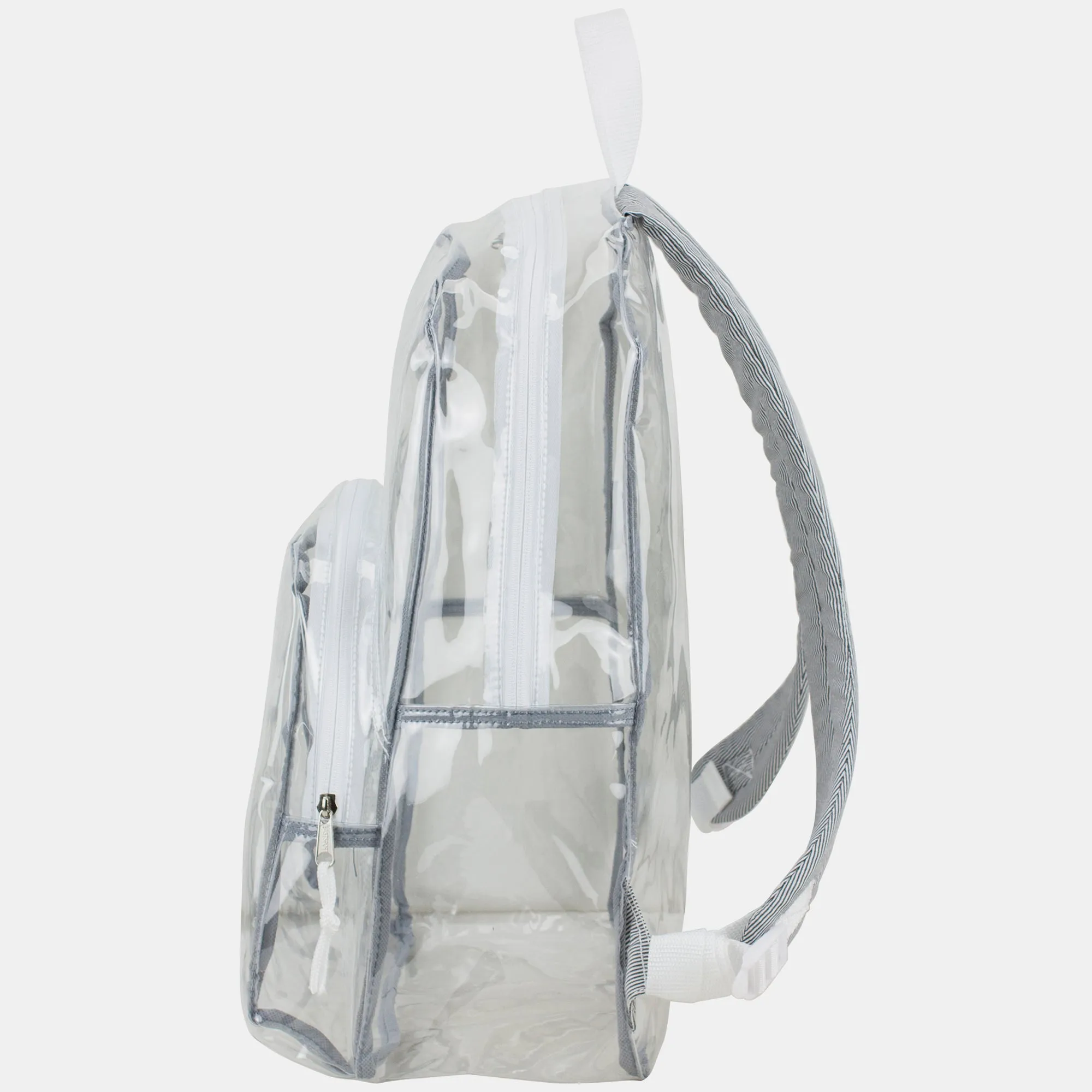 Clear Backpack with Printed Straps