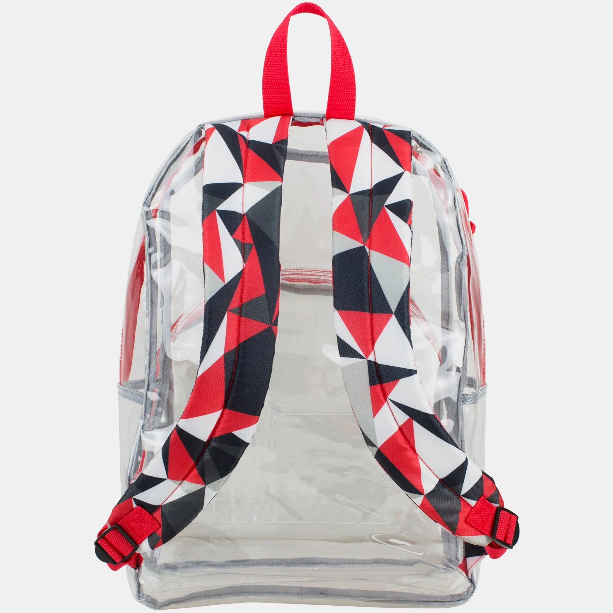 Clear Backpack with Printed Straps