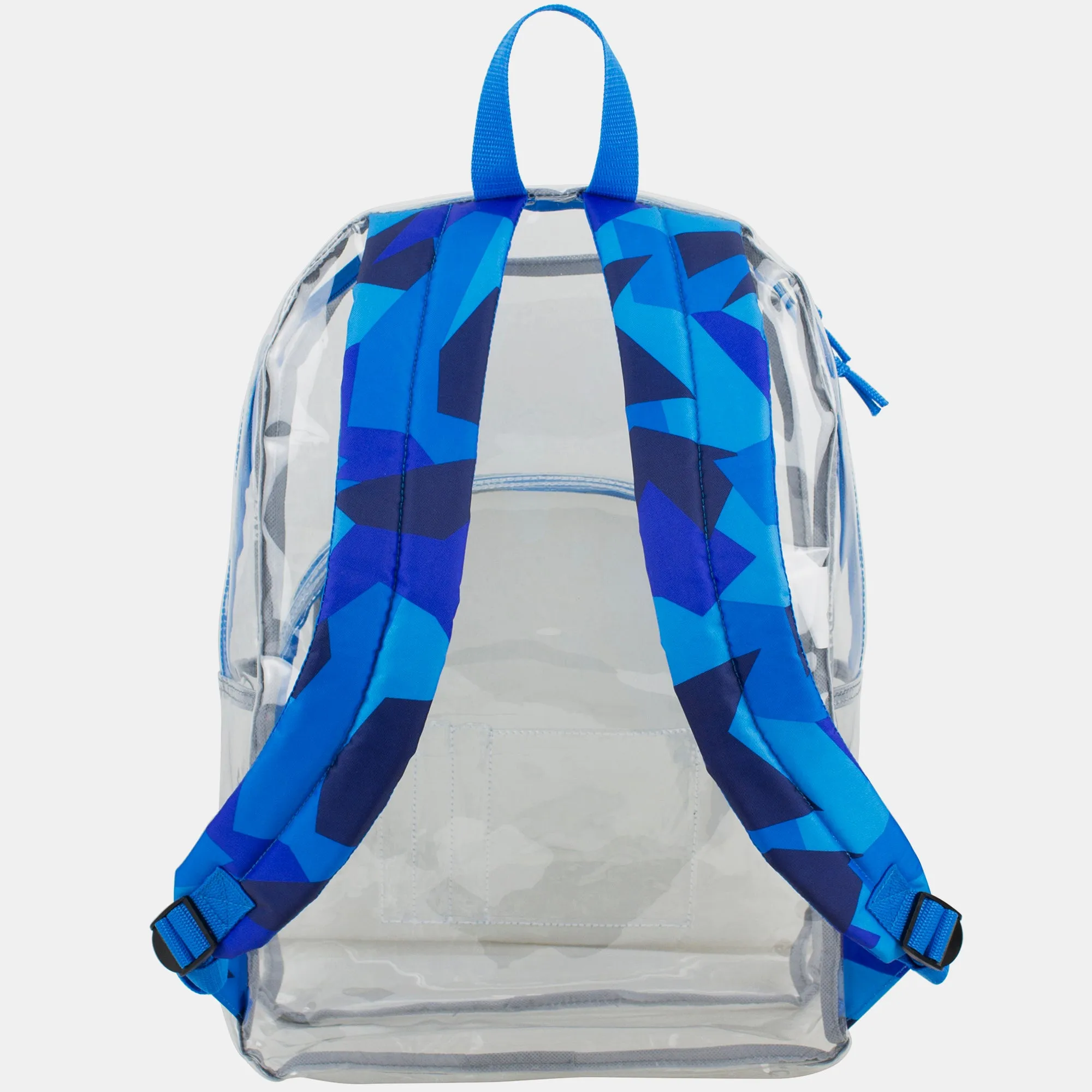 Clear Backpack with Printed Straps