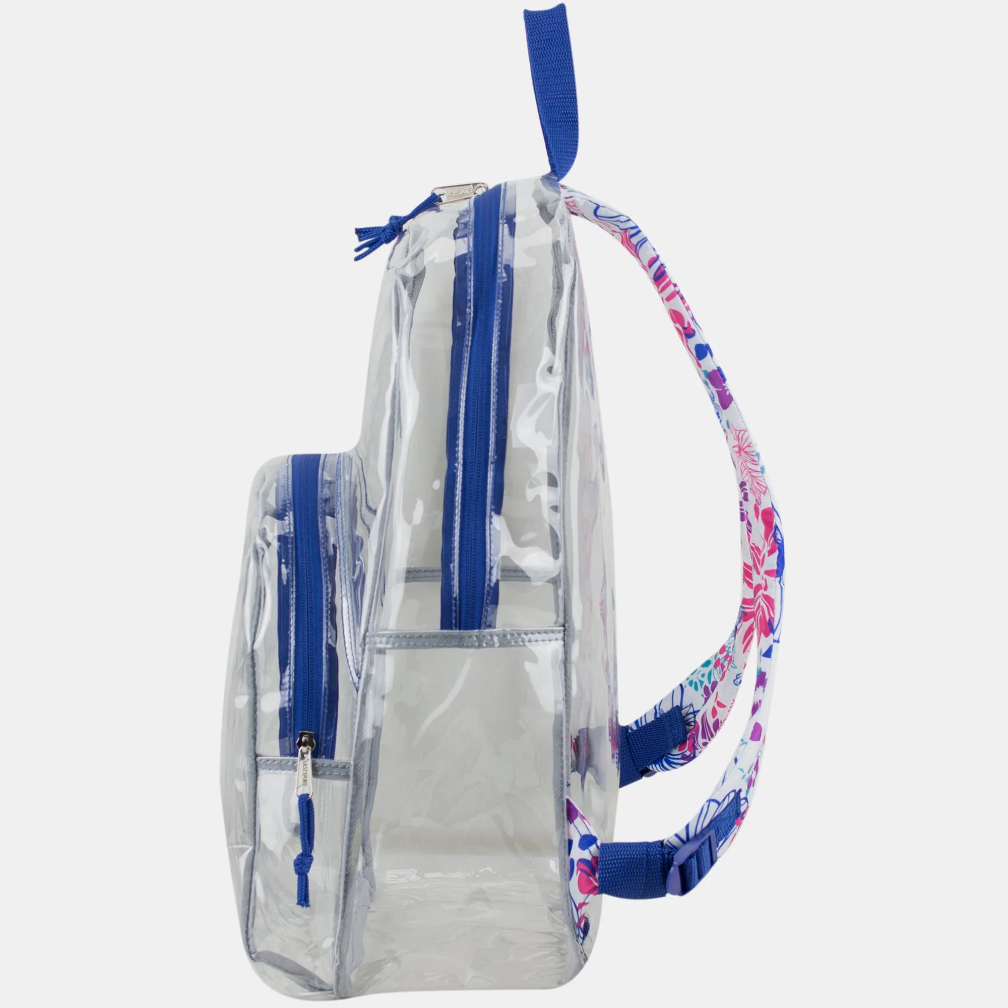 Clear Backpack with Printed Straps