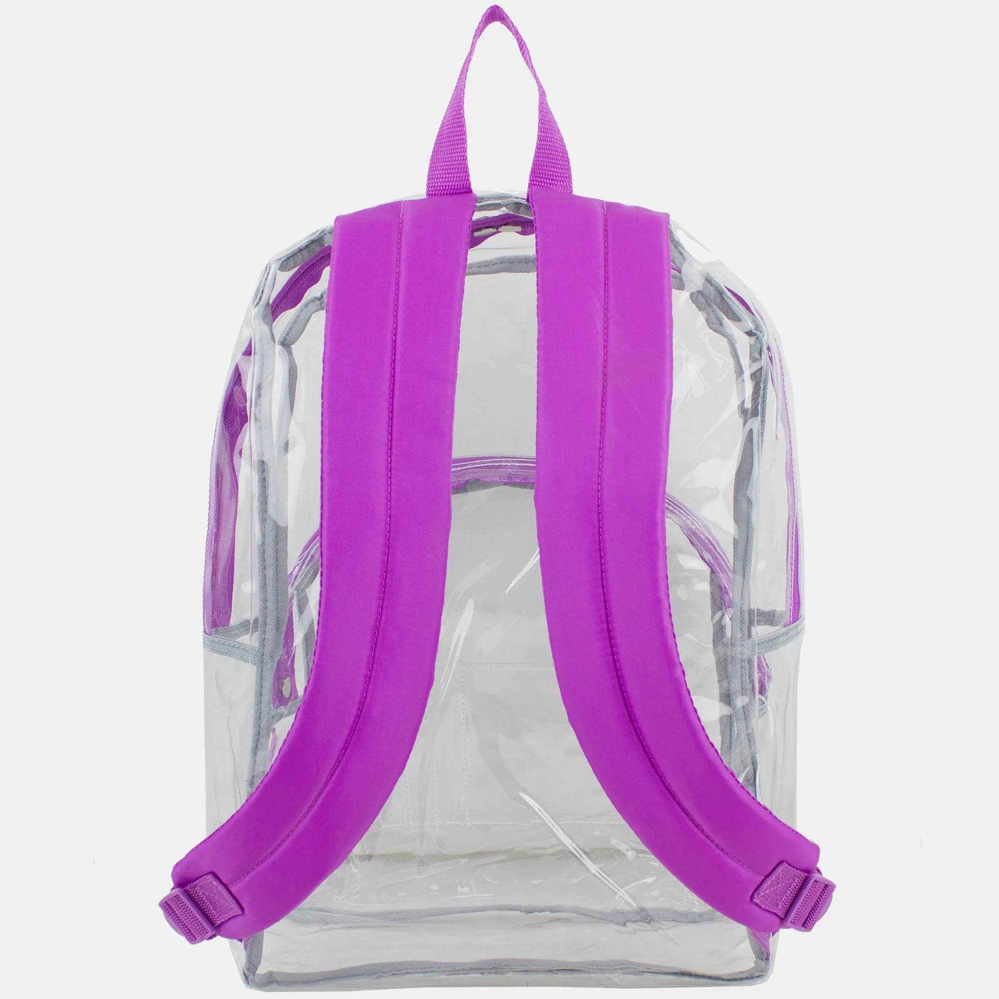 Clear Backpack with Printed Straps