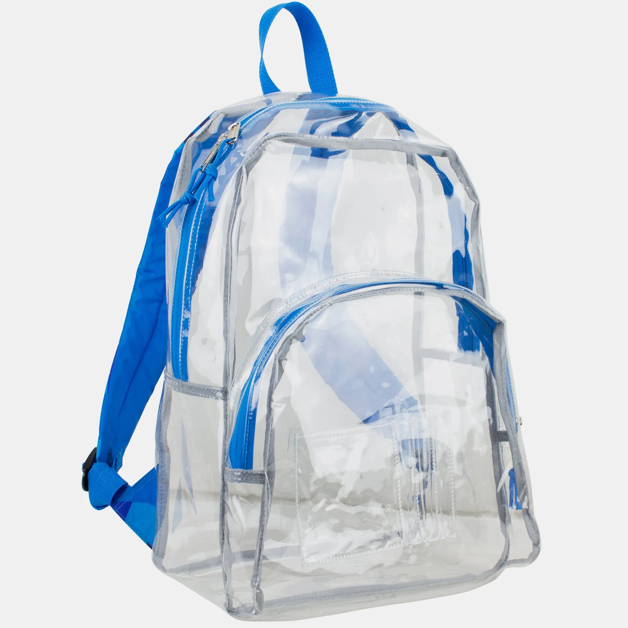 Clear Backpack with Printed Straps