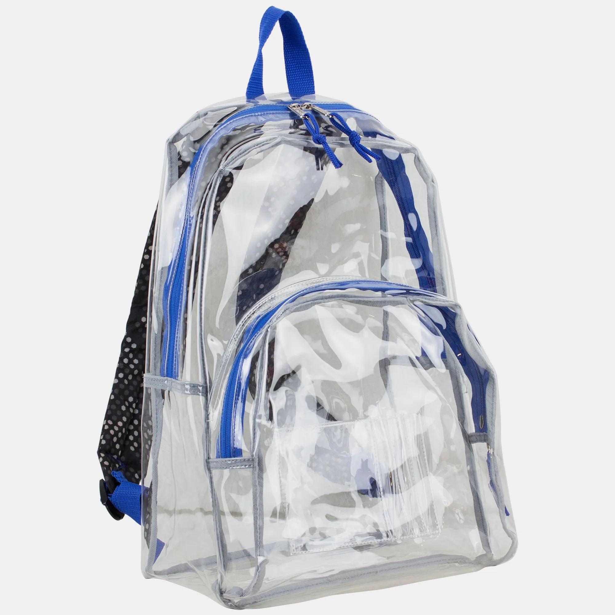 Clear Backpack with Printed Straps