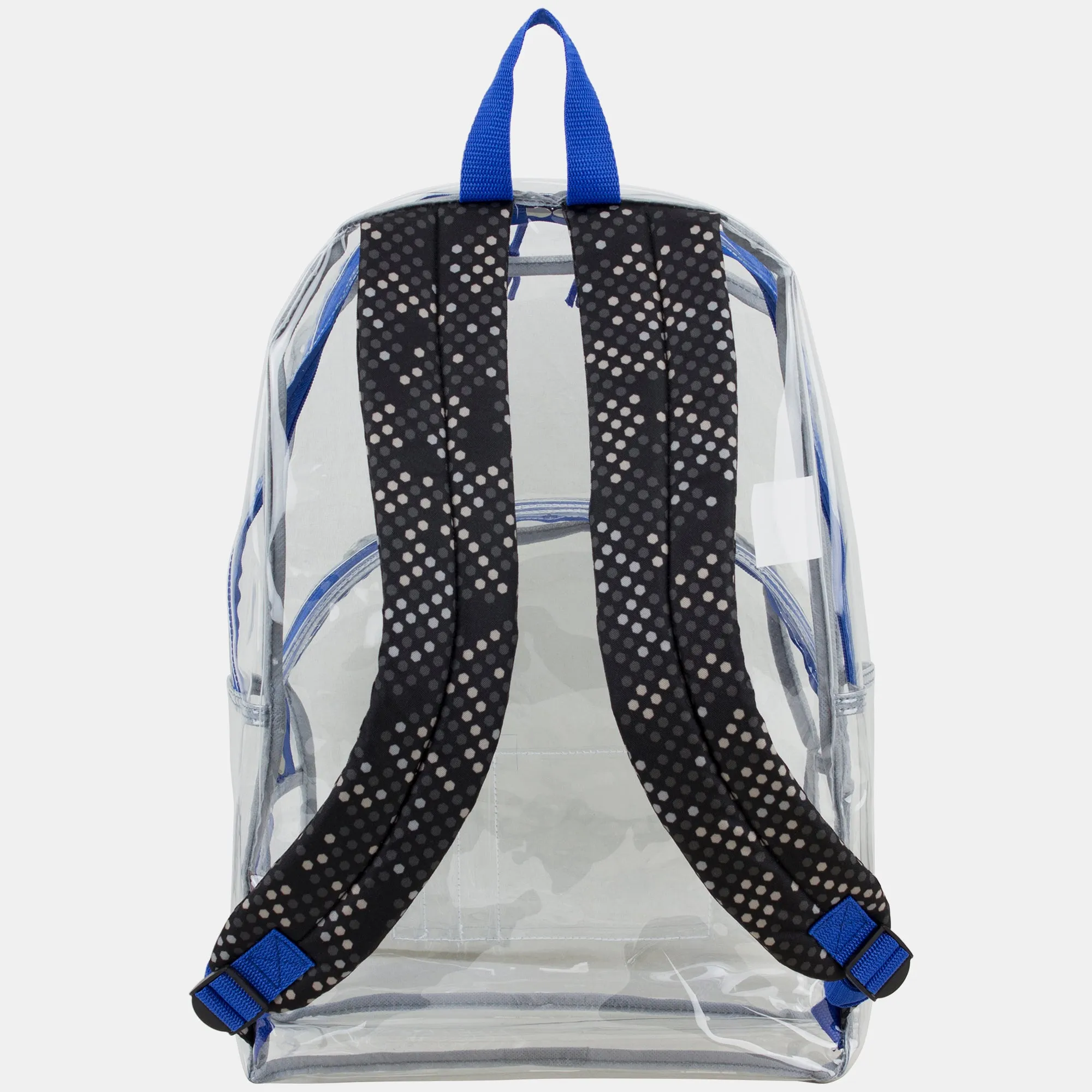 Clear Backpack with Printed Straps