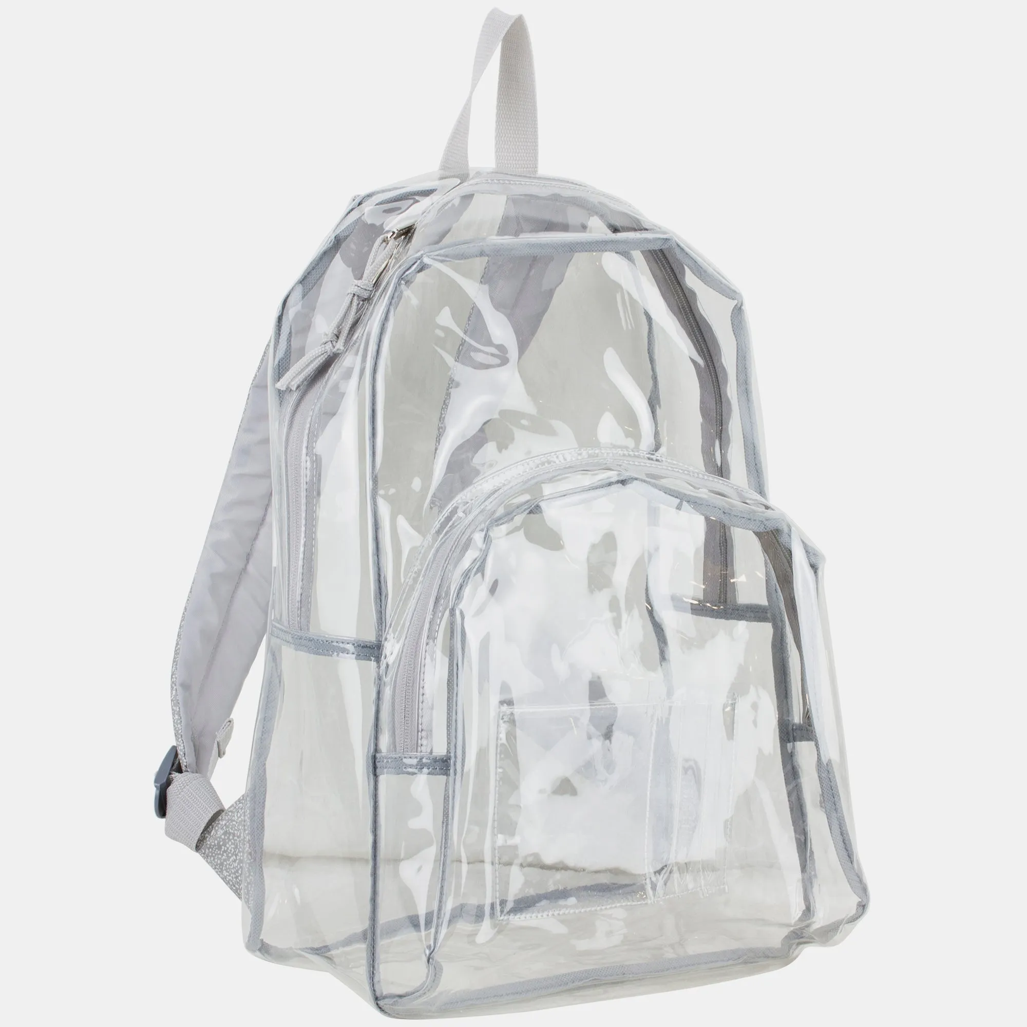 Clear Backpack with Printed Straps