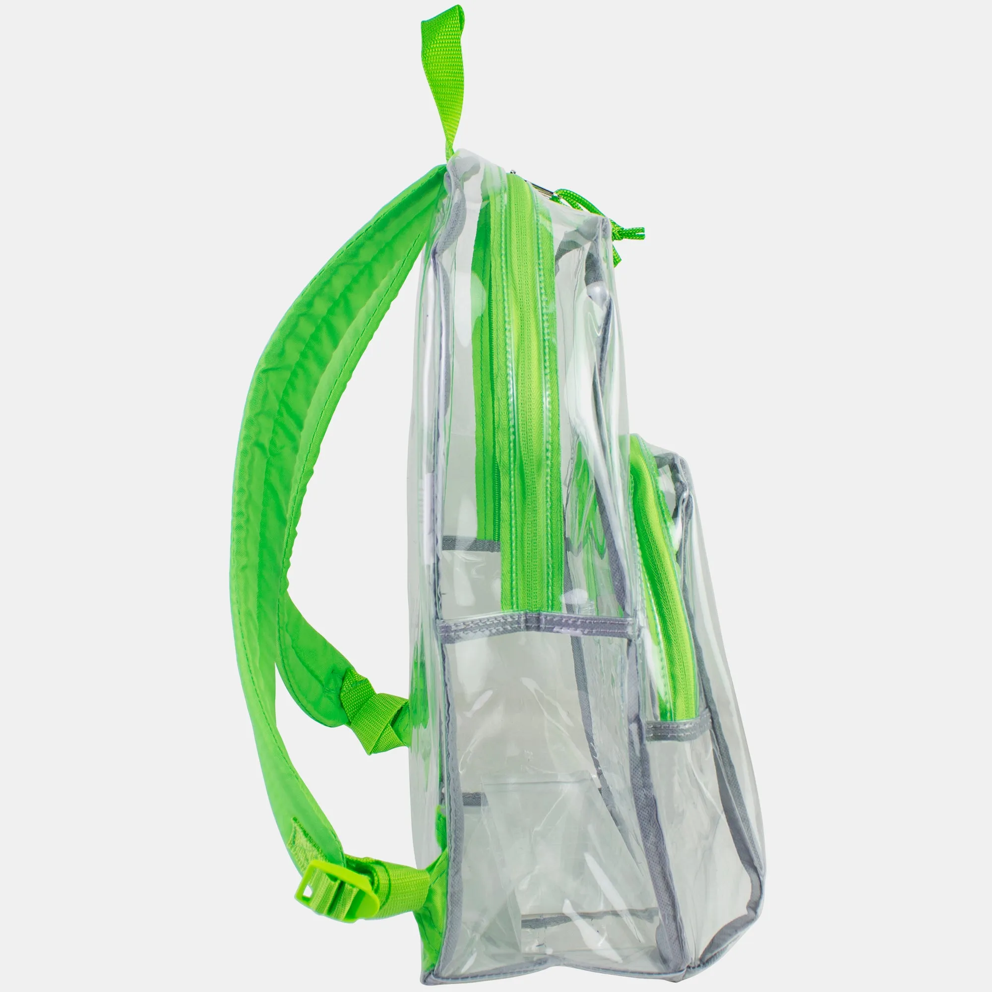 Clear Backpack with Printed Straps