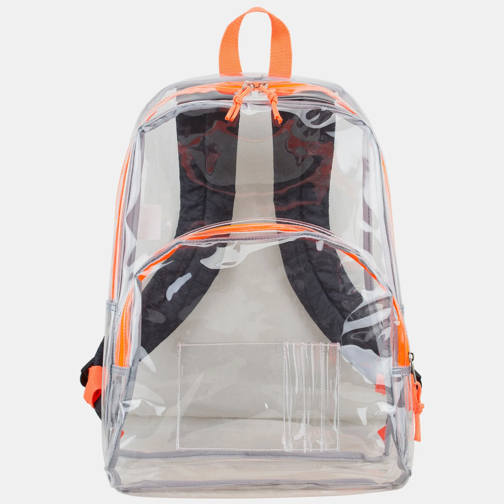 Clear Backpack with Printed Straps