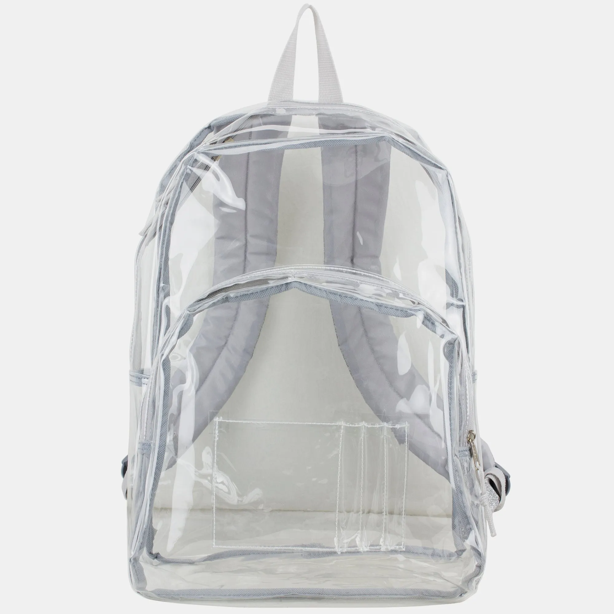 Clear Backpack with Printed Straps