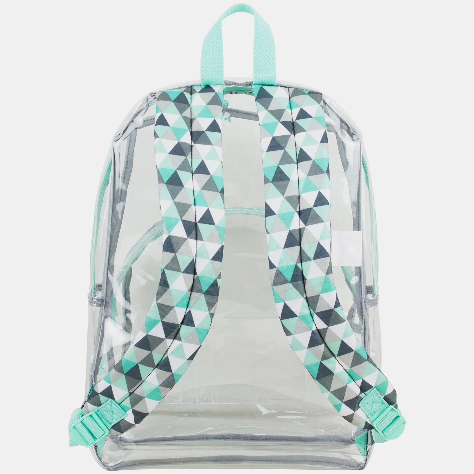 Clear Backpack with Printed Straps