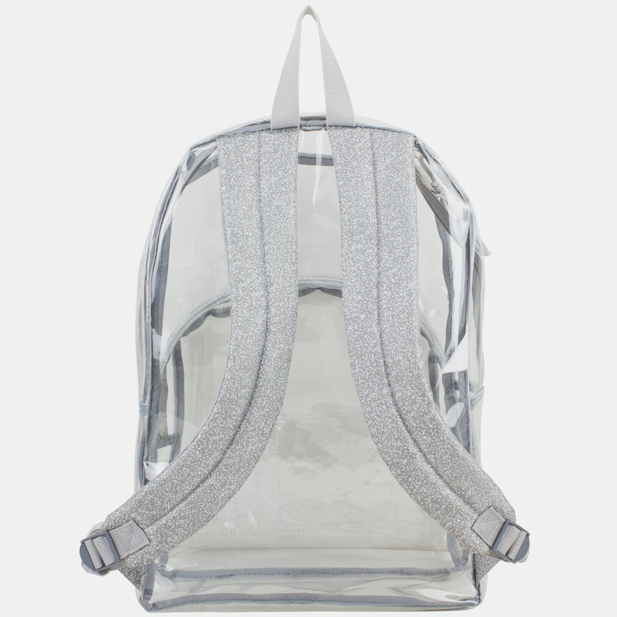 Clear Backpack with Printed Straps