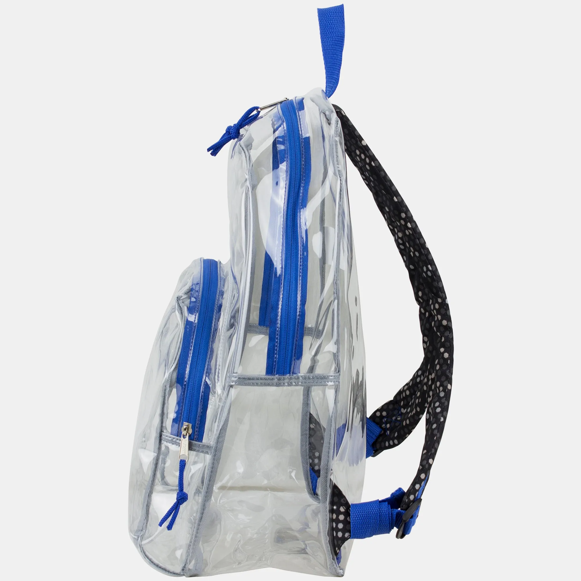 Clear Backpack with Printed Straps