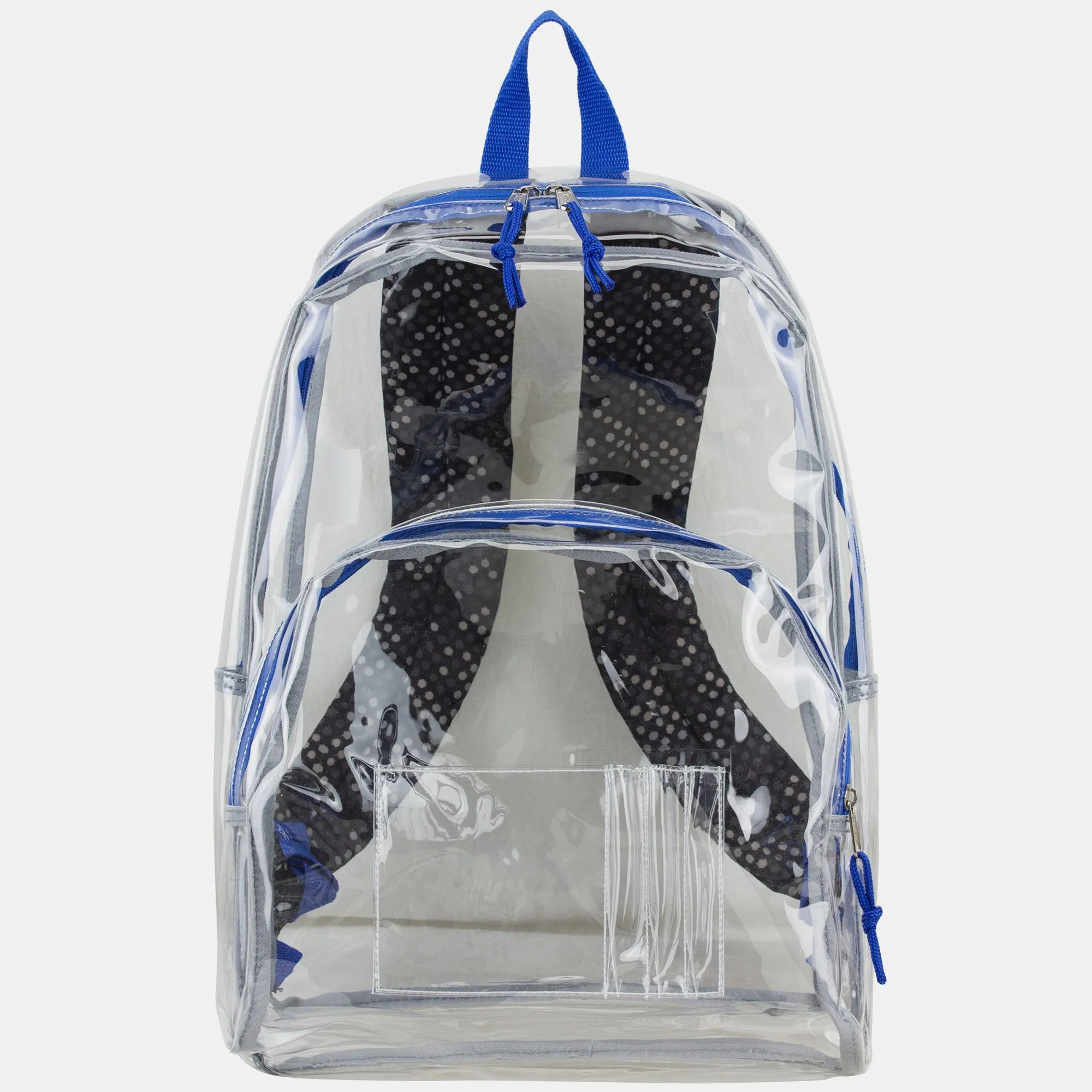 Clear Backpack with Printed Straps