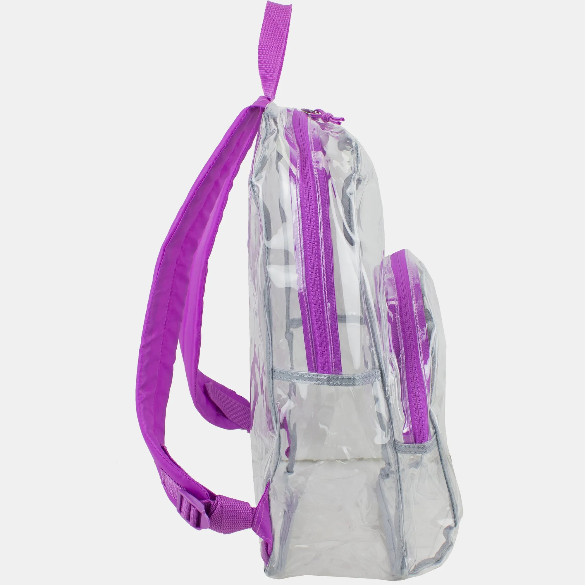 Clear Backpack with Printed Straps