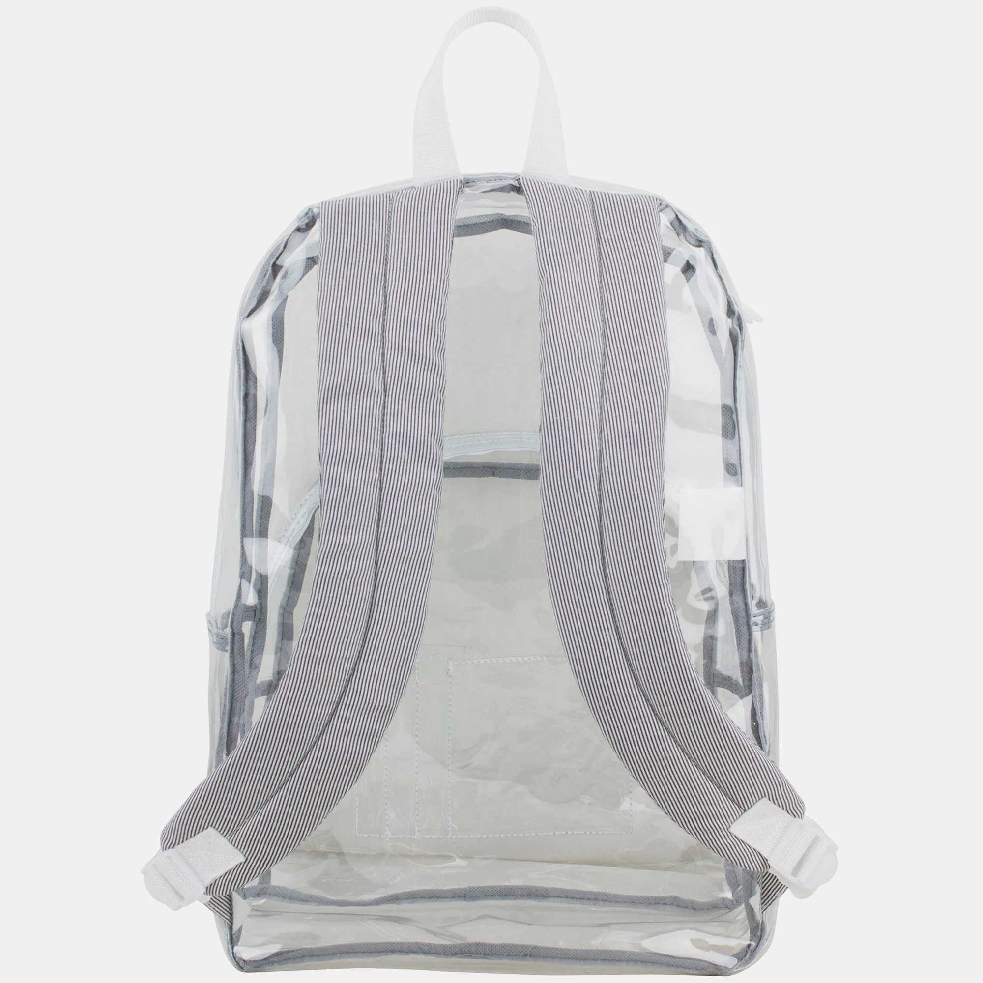 Clear Backpack with Printed Straps