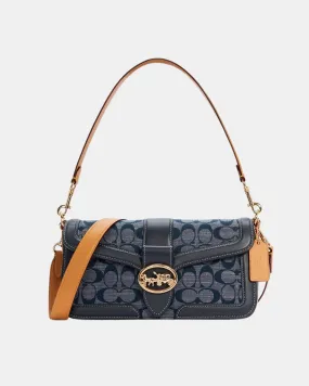 Coach Georgie Shoulder Bag In Signature Chambray