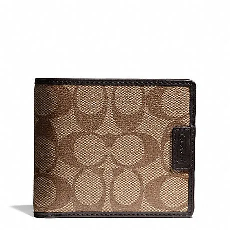 Coach Signature Coated Canvas Wallet