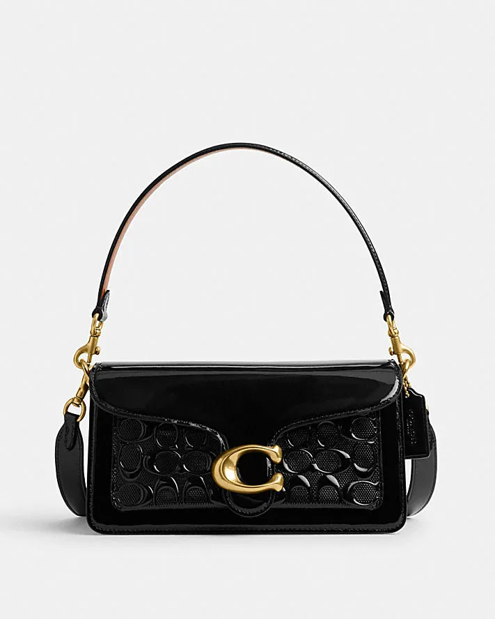 Coach Tabby Shoulder Bag In Signature Leather Black