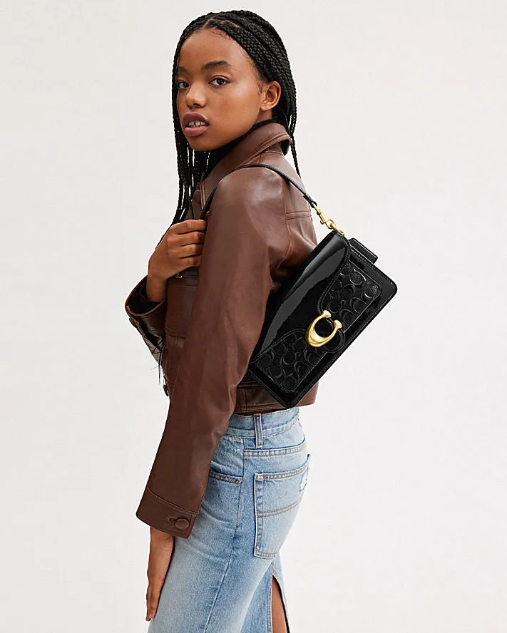 Coach Tabby Shoulder Bag In Signature Leather Black