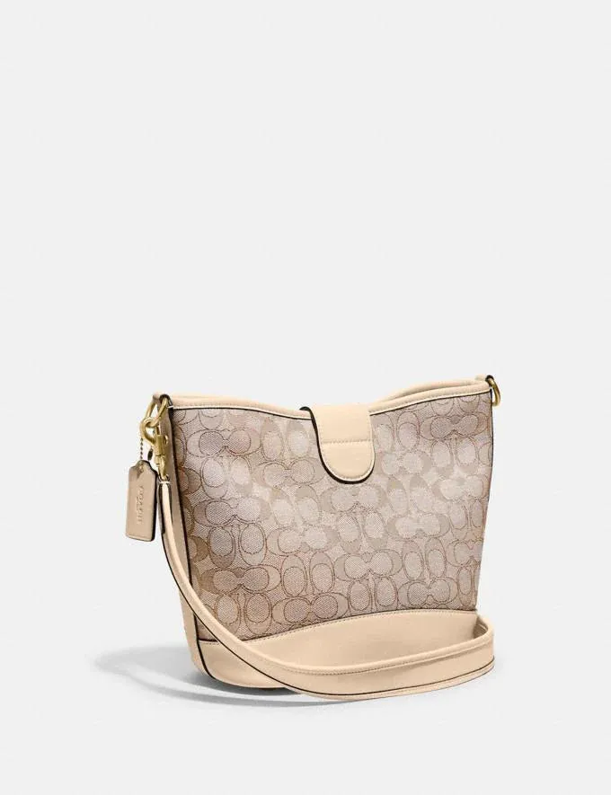 COACH TALI BUCKET BAG IN SIGNATURE JACQUARD