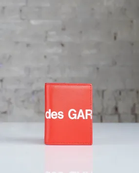 Comme des Garçons Wallet Huge Logo Wallet Red