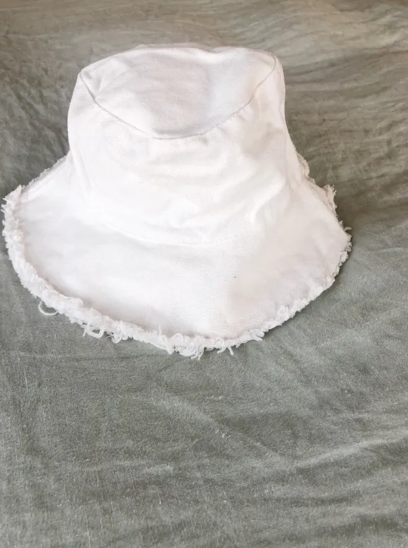 Cotton Frayed edge Bucket Hat