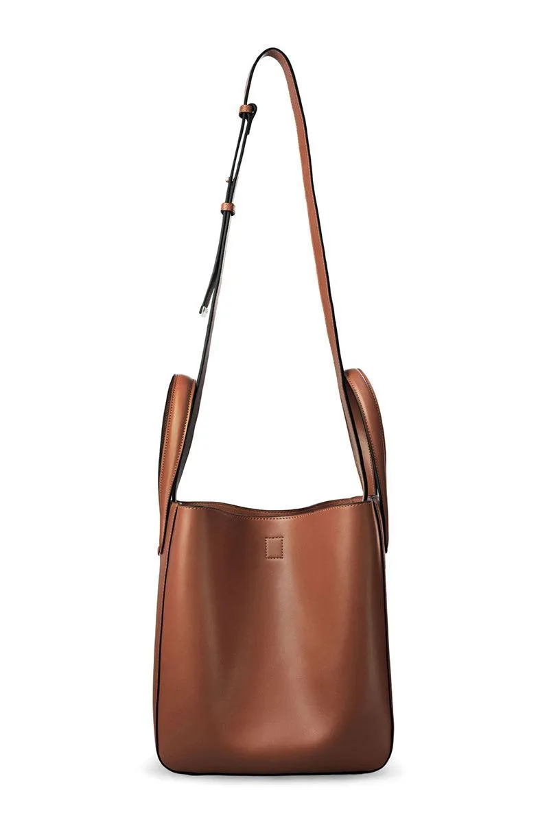 Eight Tan Leather Tote