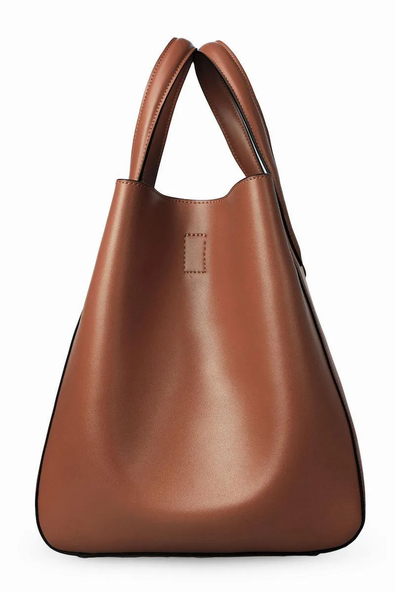 Eight Tan Leather Tote