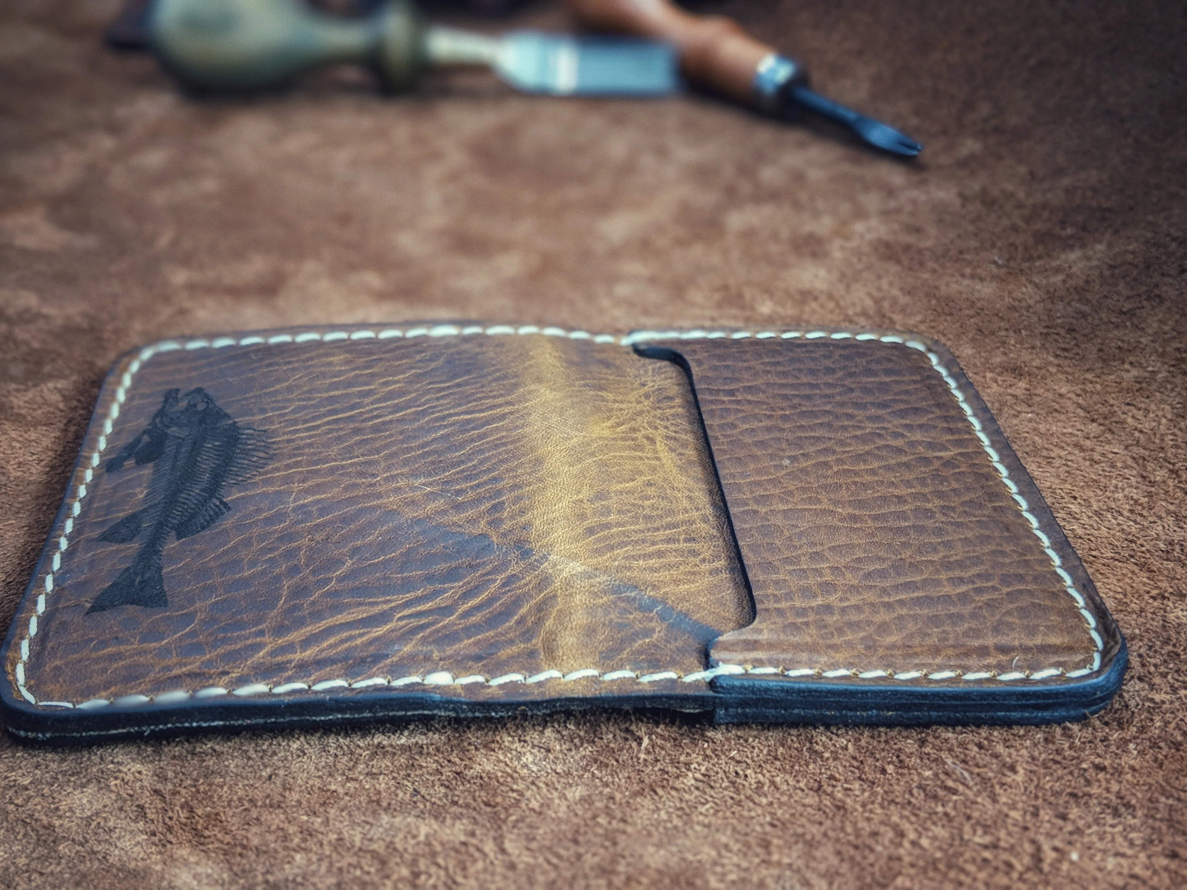 El Hefe:  Bonefish Aztec Lined Wallet