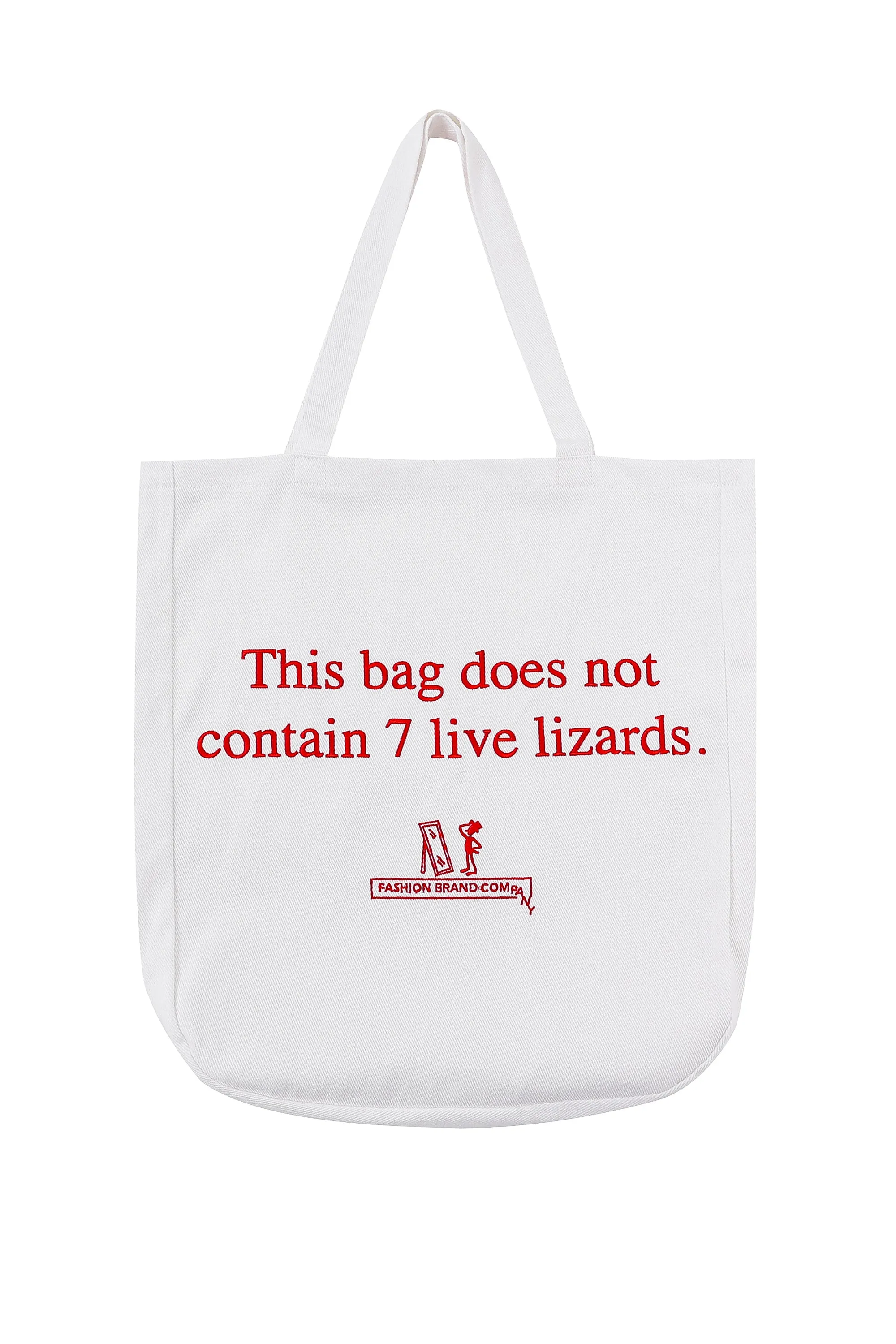 Embroidered Lizard tote Bag