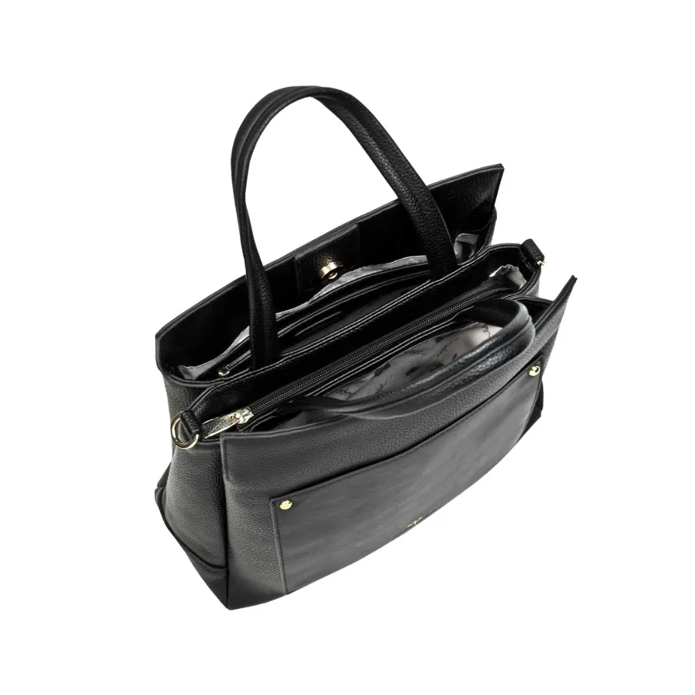 Espe Laura Black Shoulder Bag (Women's)