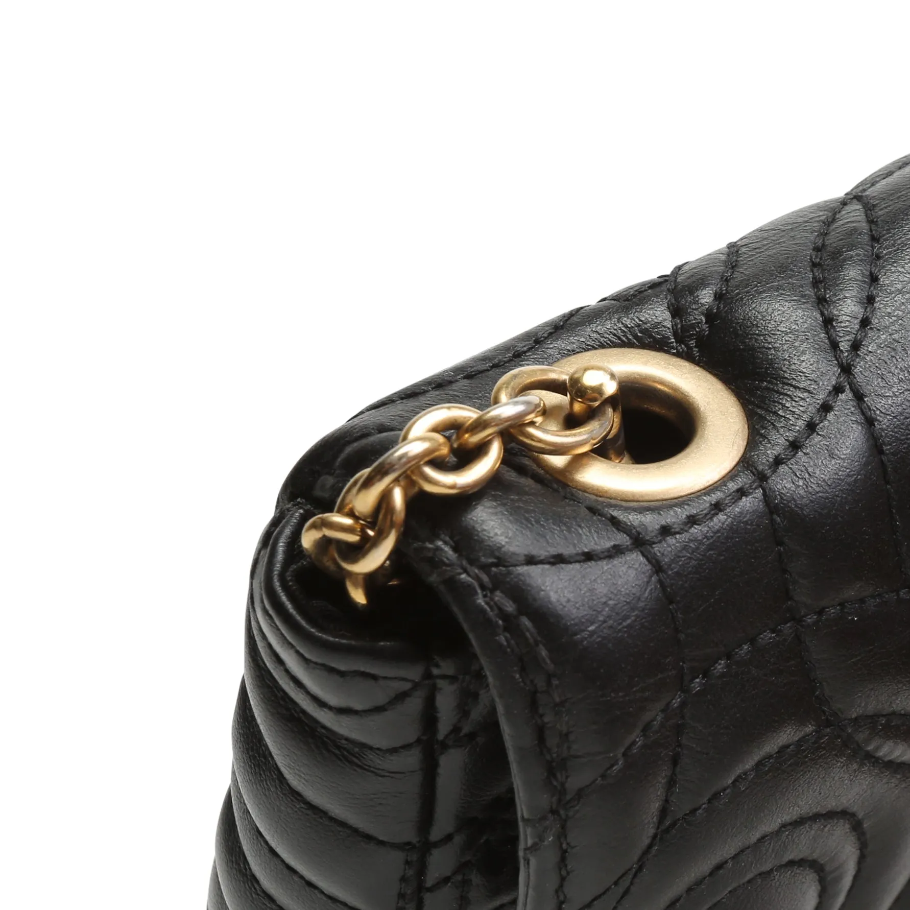 FERRAGAMO Gancini Shoulder Bag - Black