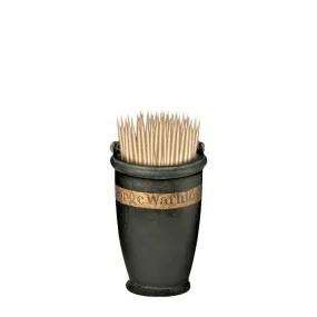 Fire Bucket Toothpick Holder