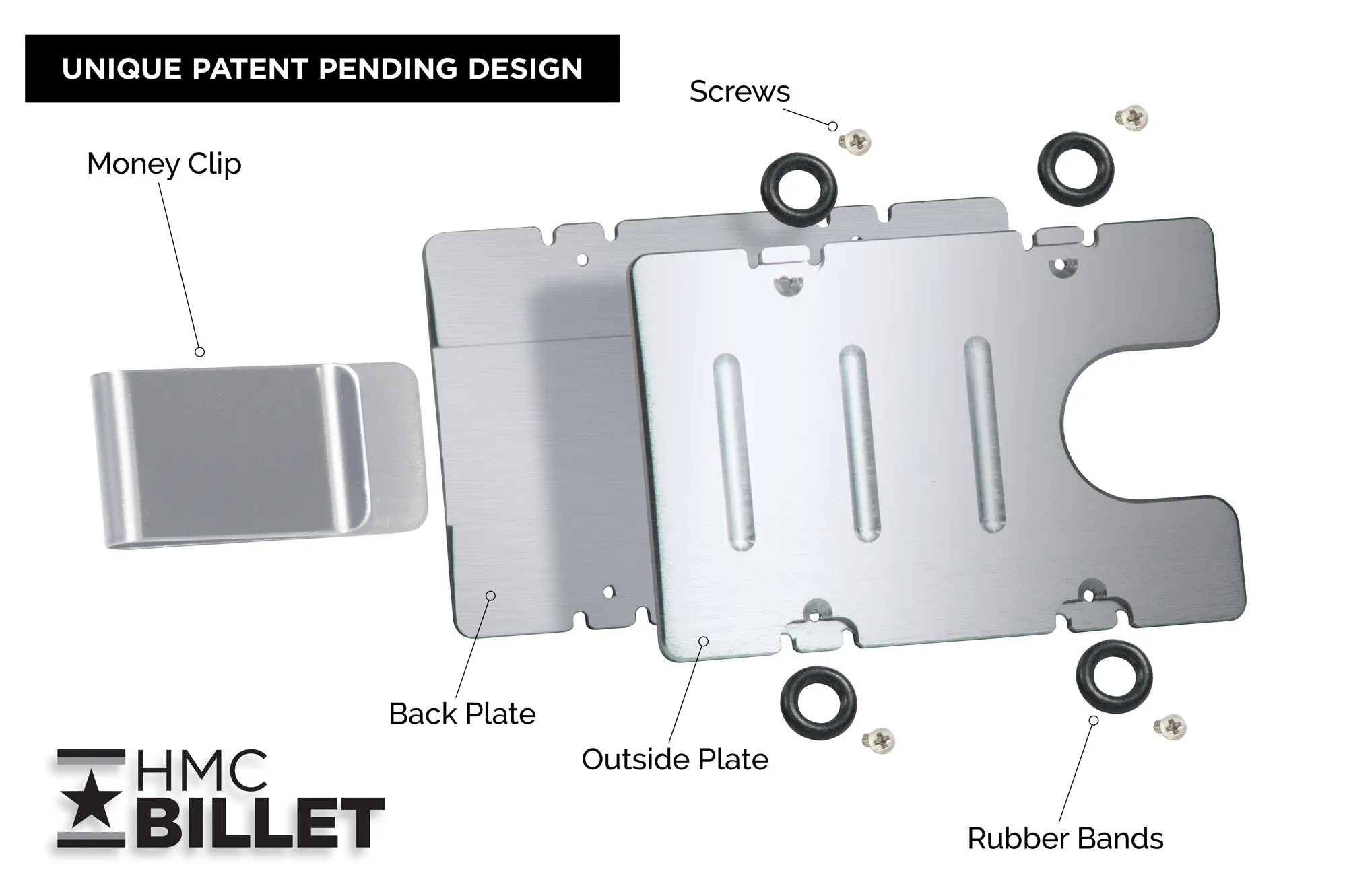 Fishing Hook - BilletVault Aluminum Wallet