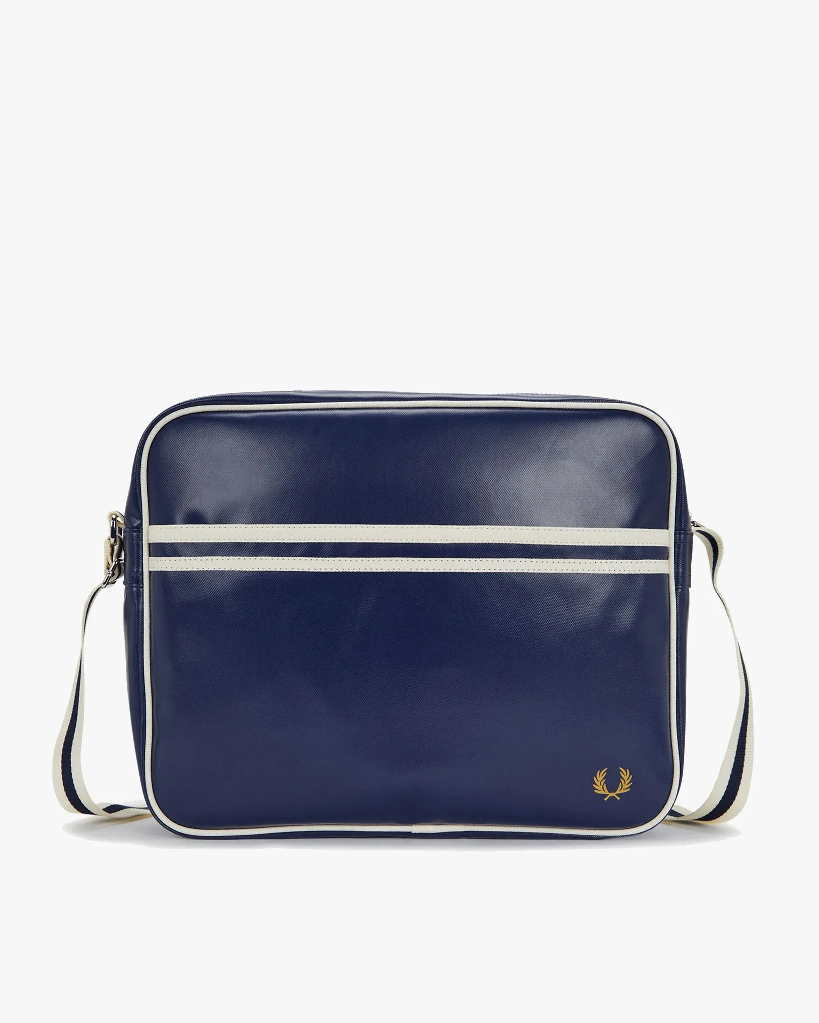 Fred Perry Classic Shoulder Bag - Carbon Blue / Ecru