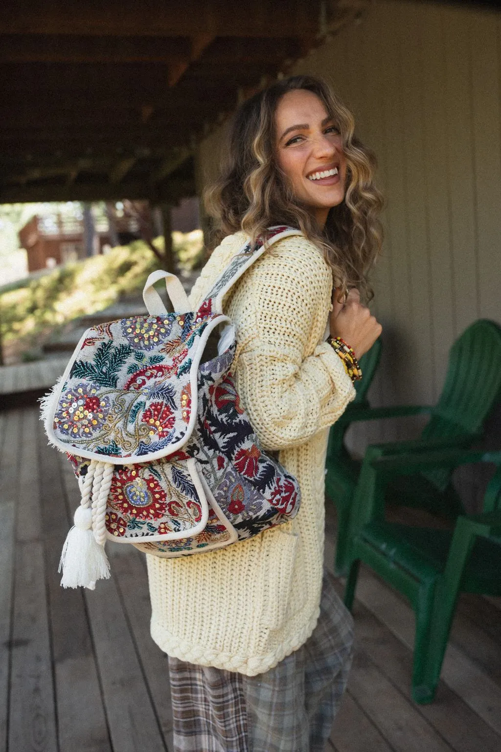 Geneva Beaded Backpack - Multi