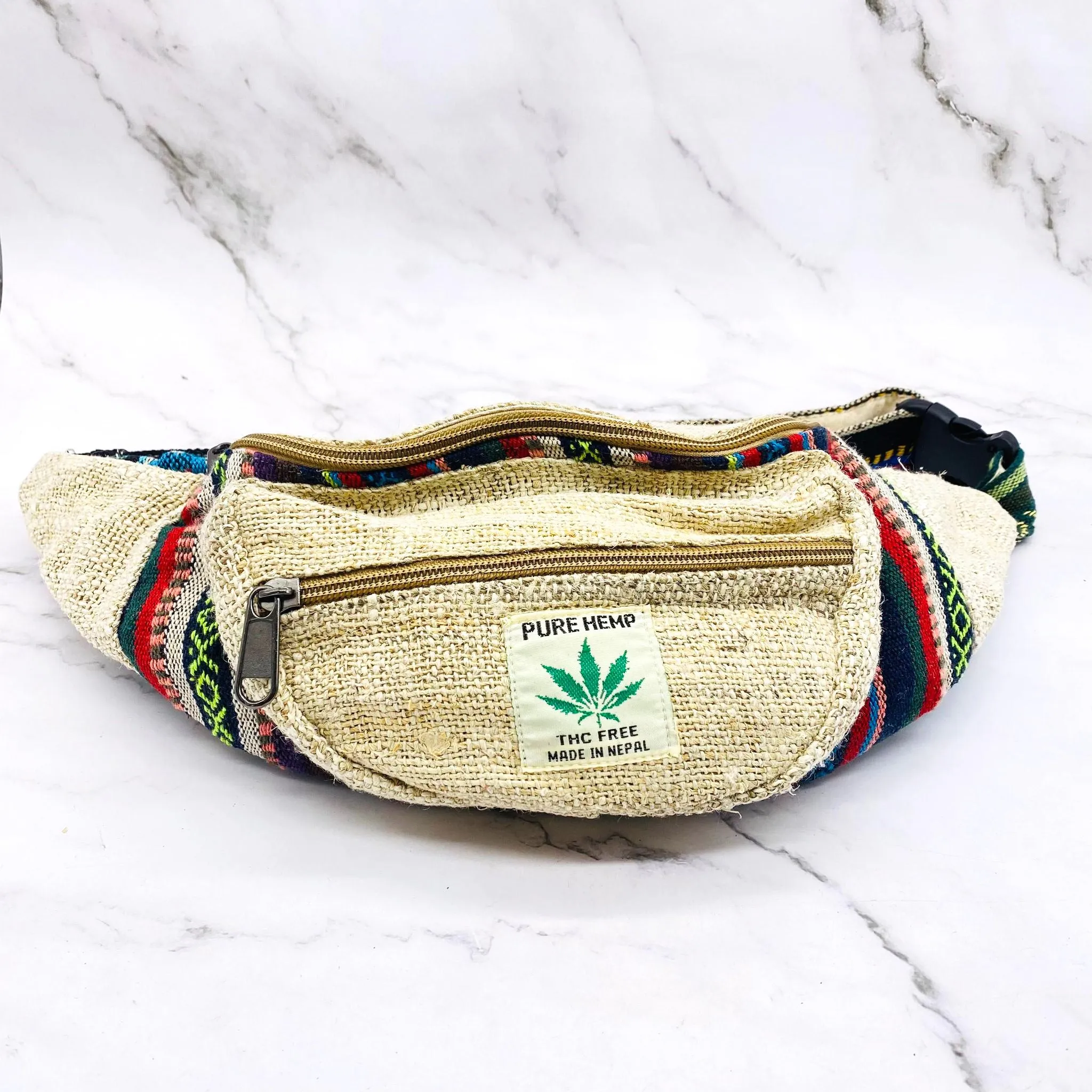 Hemp Cross Body Bag, Vegan Fanny Packs, Colorful Purse, Handmade Bags, Ecofriendly Bags, Unisex Fanny Packs, Colorful Bohemian Bags