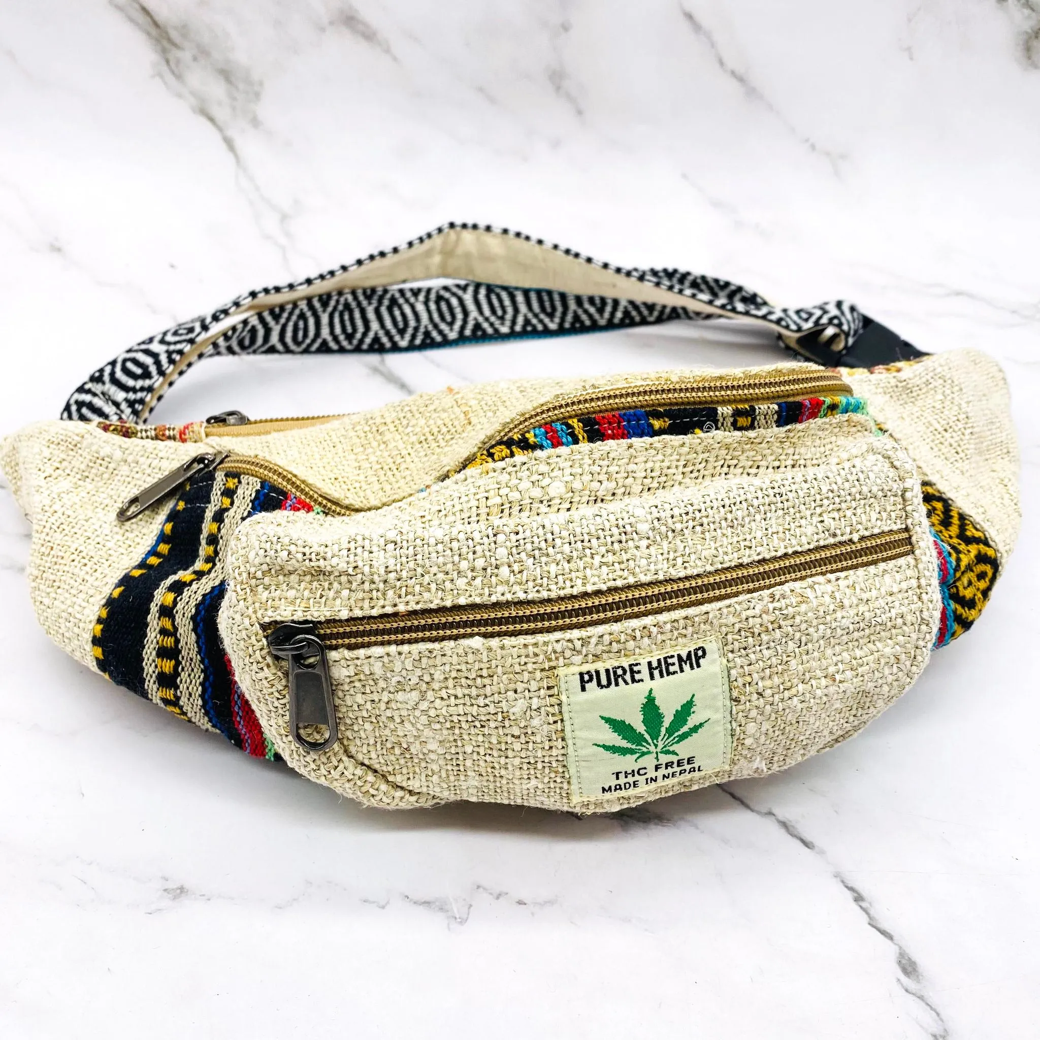 Hemp Cross Body Bag, Vegan Fanny Packs, Colorful Purse, Handmade Bags, Ecofriendly Bags, Unisex Fanny Packs, Colorful Bohemian Bags