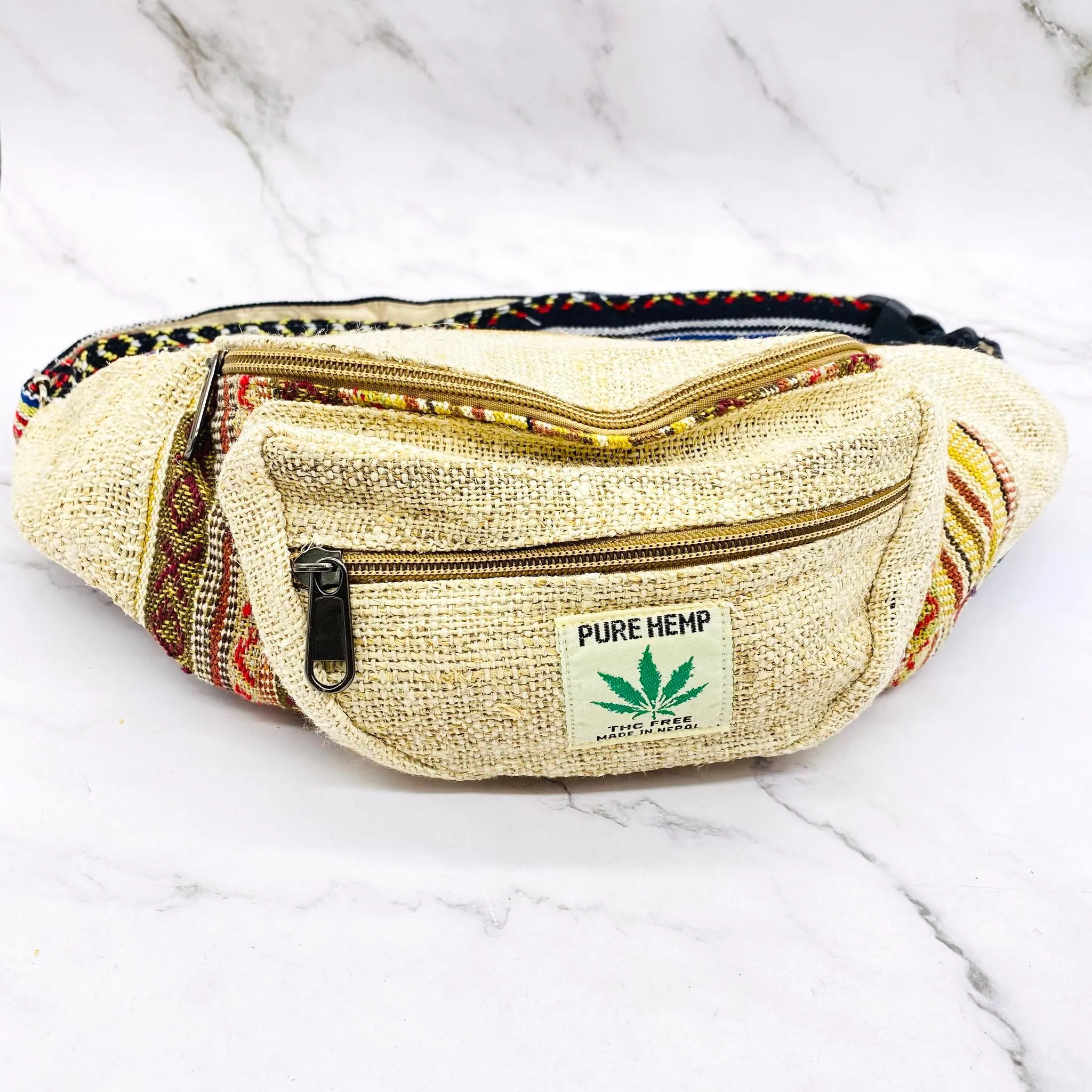 Hemp Cross Body Bag, Vegan Fanny Packs, Colorful Purse, Handmade Bags, Ecofriendly Bags, Unisex Fanny Packs, Colorful Bohemian Bags