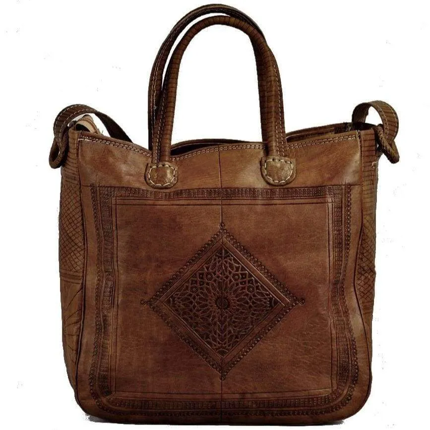 Heritage Book Tote Bag - Brown