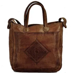 Heritage Book Tote Bag - Brown