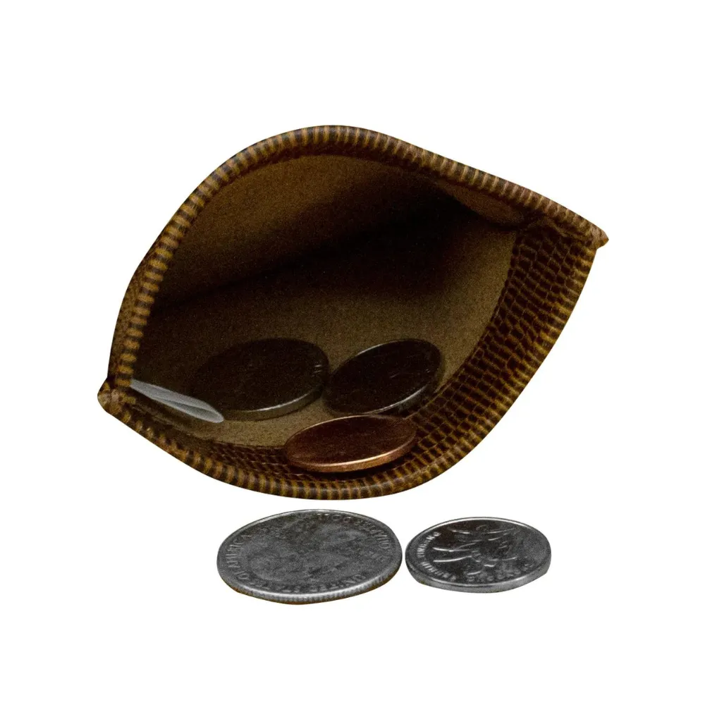 ili New York Geniune Squeeze Coin Purse