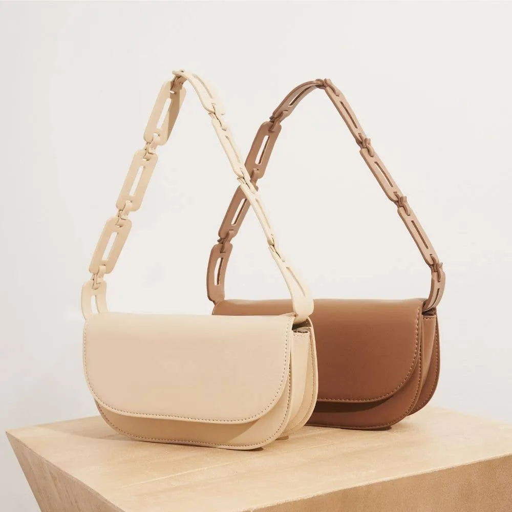 Inez Bone Recycled Vegan Shoulder Bag