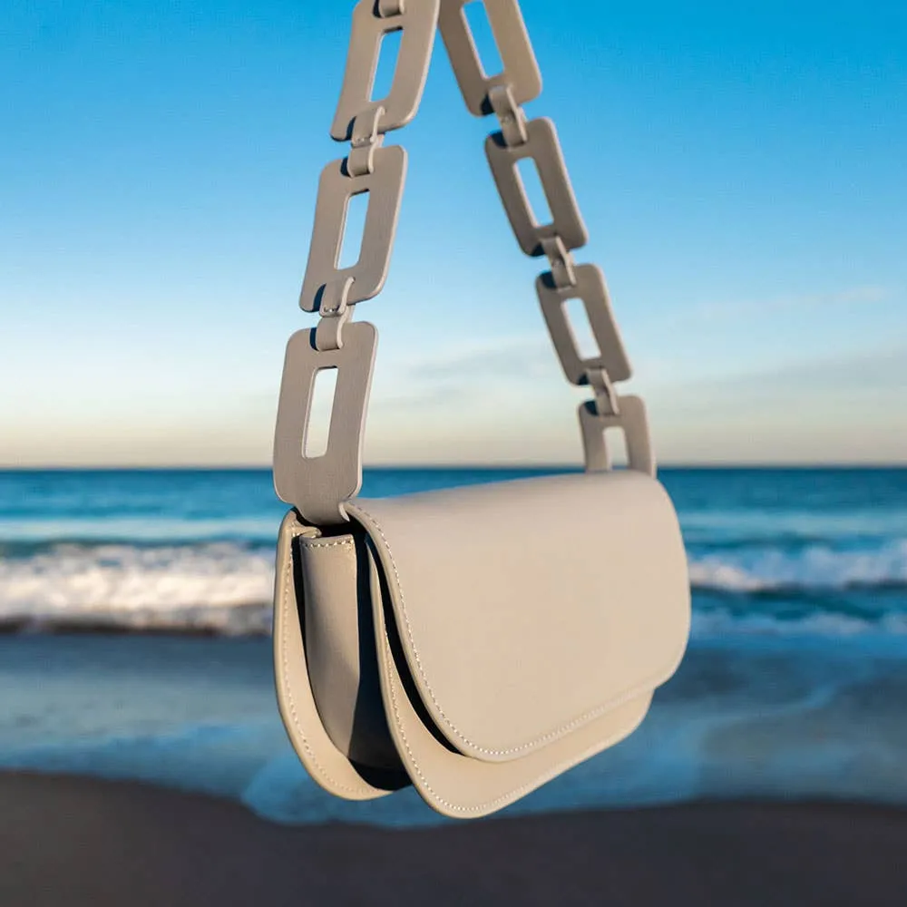 Inez Bone Recycled Vegan Shoulder Bag